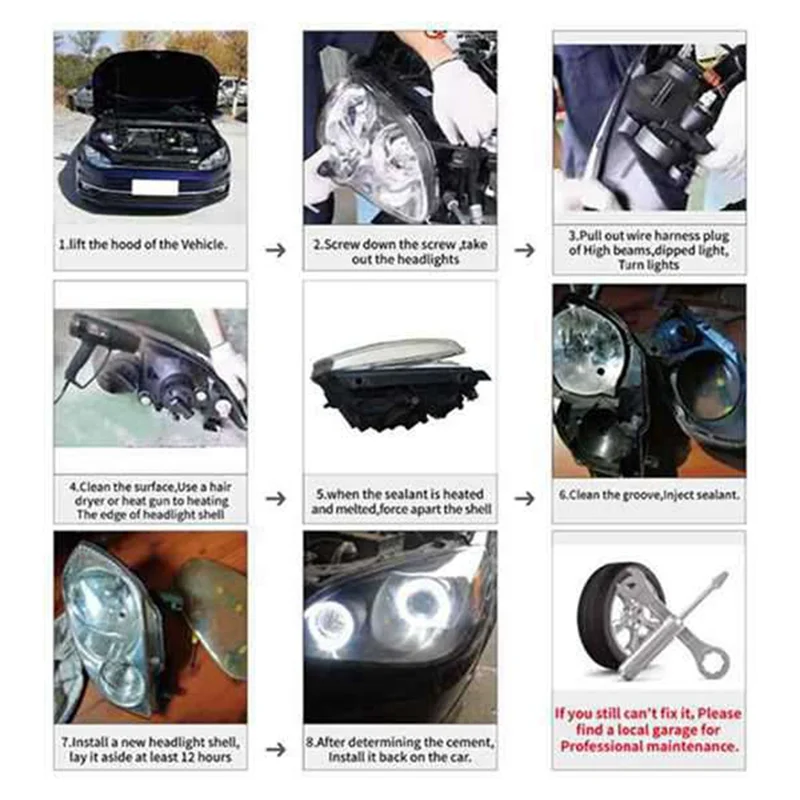 

Надежная защитная накладка на абажур передней фары автомобиля для Ford Focus 2012-2015