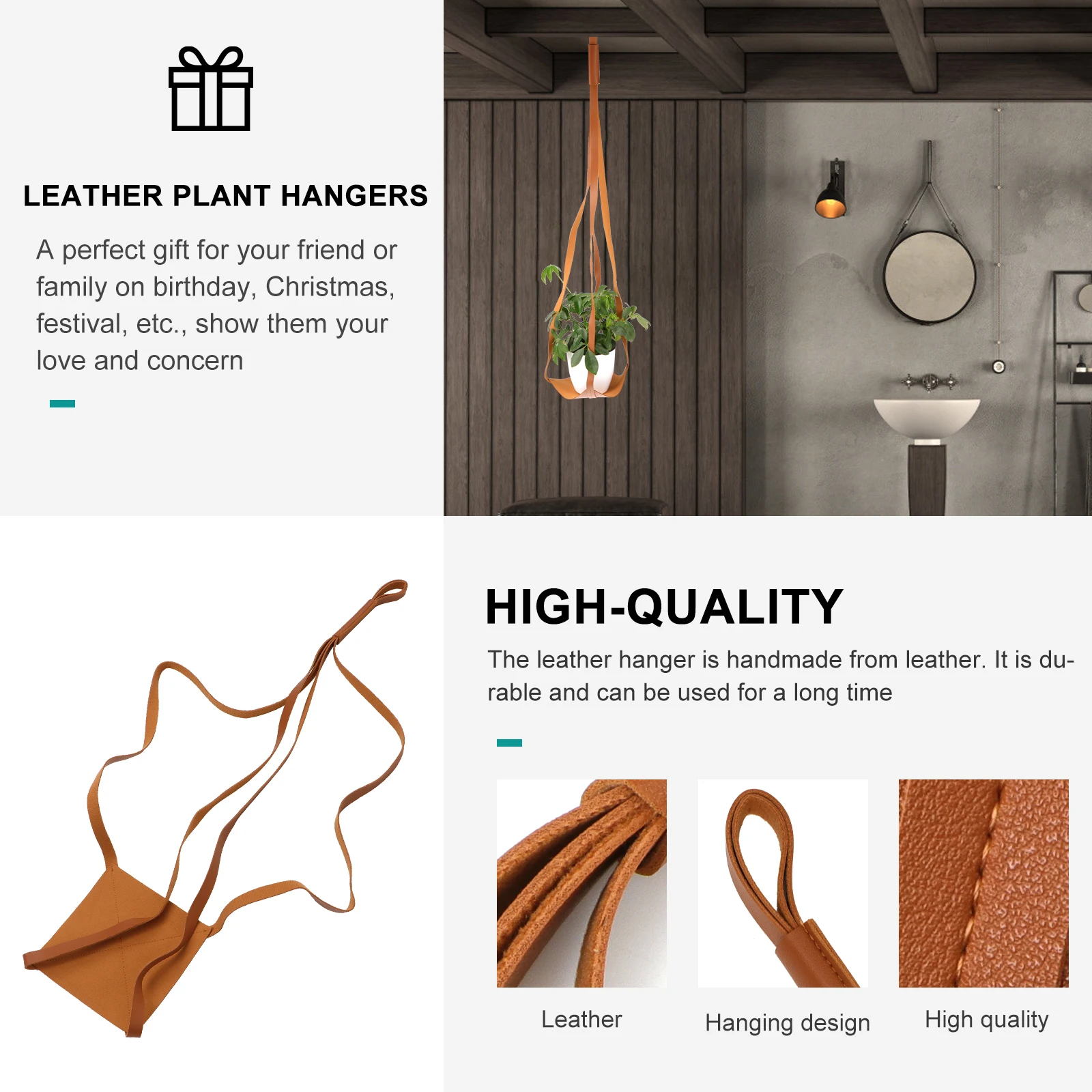 

Hanging Planter Hanger Flower Pot Holder Sling Hanging Basket Tray For Plant Flowerpot Garden Decor Outdoor Furniture