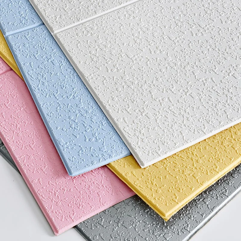 

Thicken 3D Self Adhesive Acoustic Panel Wall Sticker Self Adhesive Moisture Proof Wallpaper Bathroom Kitchen Home Decoration