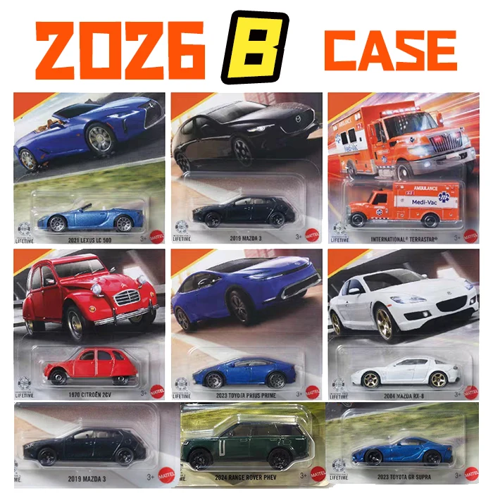 Matchbox-coches de juguete a escala 1/64, modelos Diecast Gritter King Celica Honda Civic tipo J Ford Hilux, vehículos de camioneta para niños 2026 B