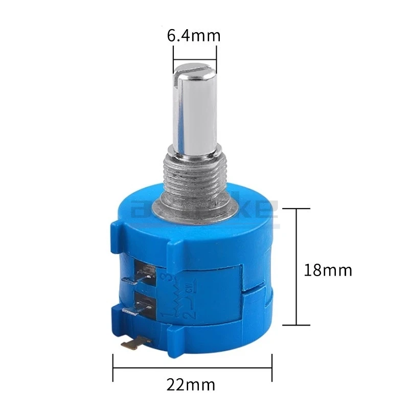 3590S 100Ω-100K Multiturn Potentiometer Adjustable Resistor 2W 3590S-2- 502L 103L 203L 104L 201L 501L 1K 2K 5K 10K 20K 50K Ohm