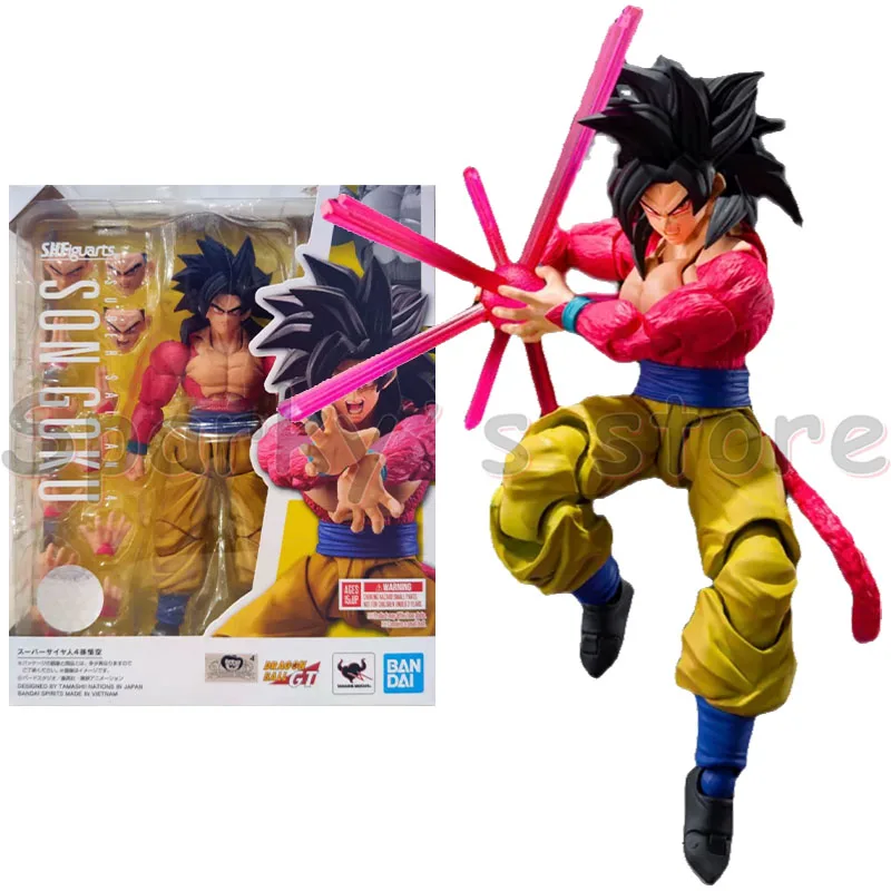 Bandai Original S.H.Figuarts DRAGON BALL GT Anime Figure Son Goku Vegeta Trunks ANDROID 17 Action Figure Toys For Boys Gifts