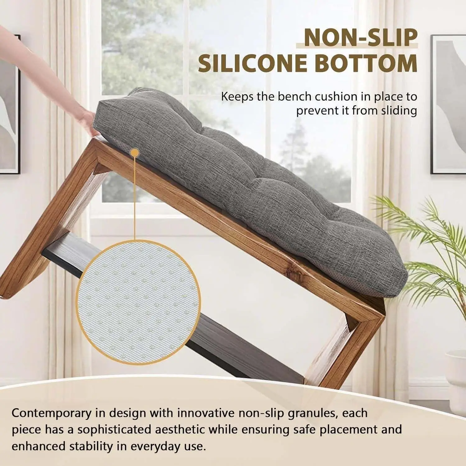 Custom Bench Seat Cushion Bay Window Seating Pad  Long Mattress Custom Chair Seat Pad Decorative Garden Cojines Pads Swings