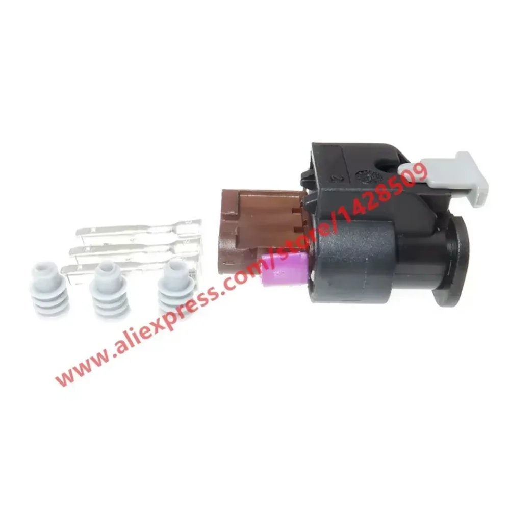 1 Sets 3 Pin 4F0973703A Auto Reversing Radar Socket Electric Wiring Harness Connector Plug For VW Audi Land Rover 4F0 973 703 A