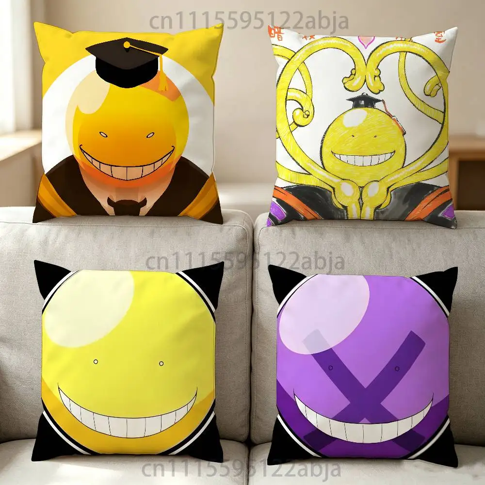 A-Assassination Classroom K-Korosensei Throw Pillow Case Decoration Bed Custom Square Pillowcase Pad Cover