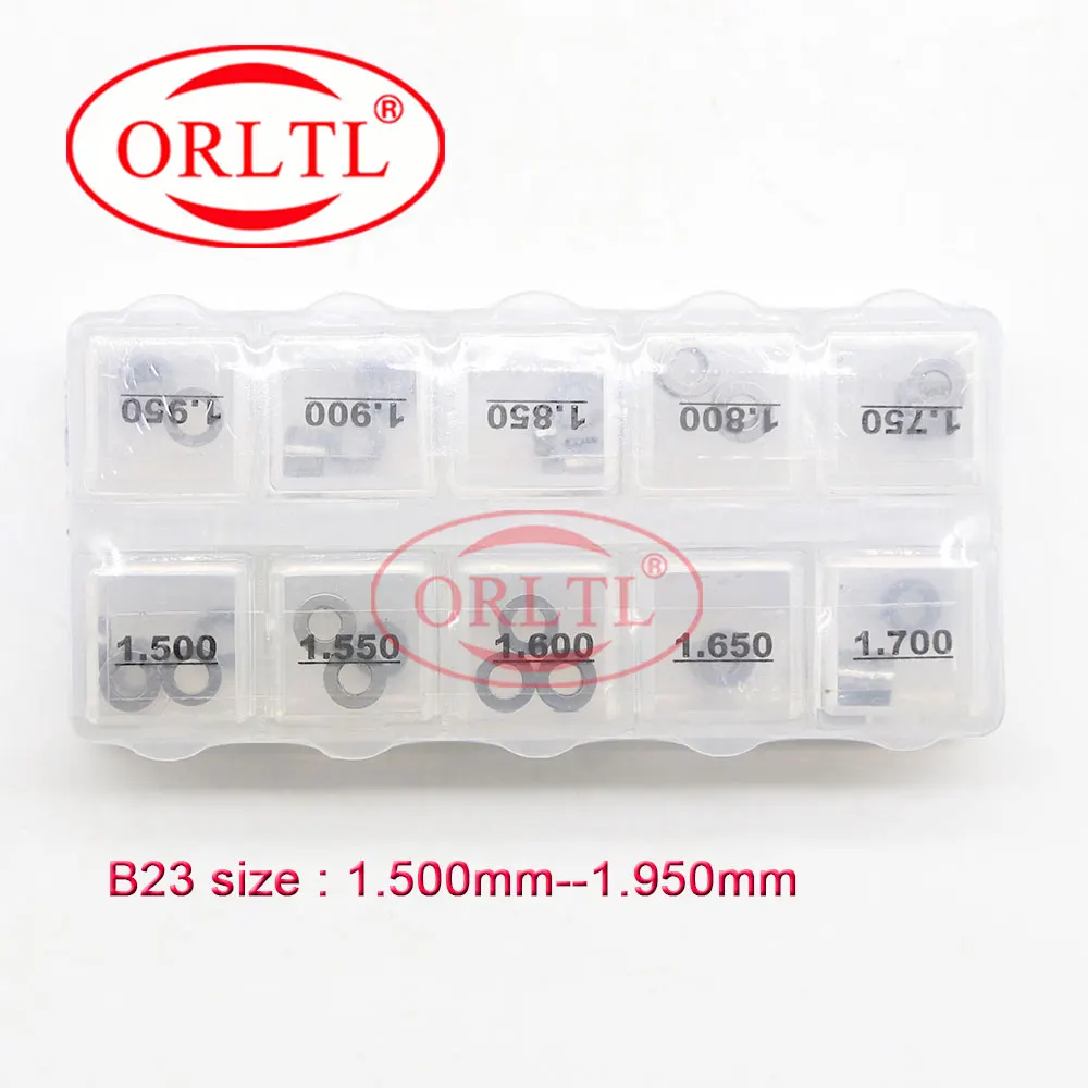 حجم مخصص B23 sims 50 قطعة/صندوق تعديل حاقن قضيبي مشترك الحشوات B23 1.5 ~ 1.95 مللي متر لدينسو