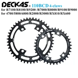 Deckas 110BCD Chainring Road Bike 110bcd 4-claw Narrow Wide chainwheel for shimano R7000 R8000 R9100 R9000 R2000 R3000 5800 6800