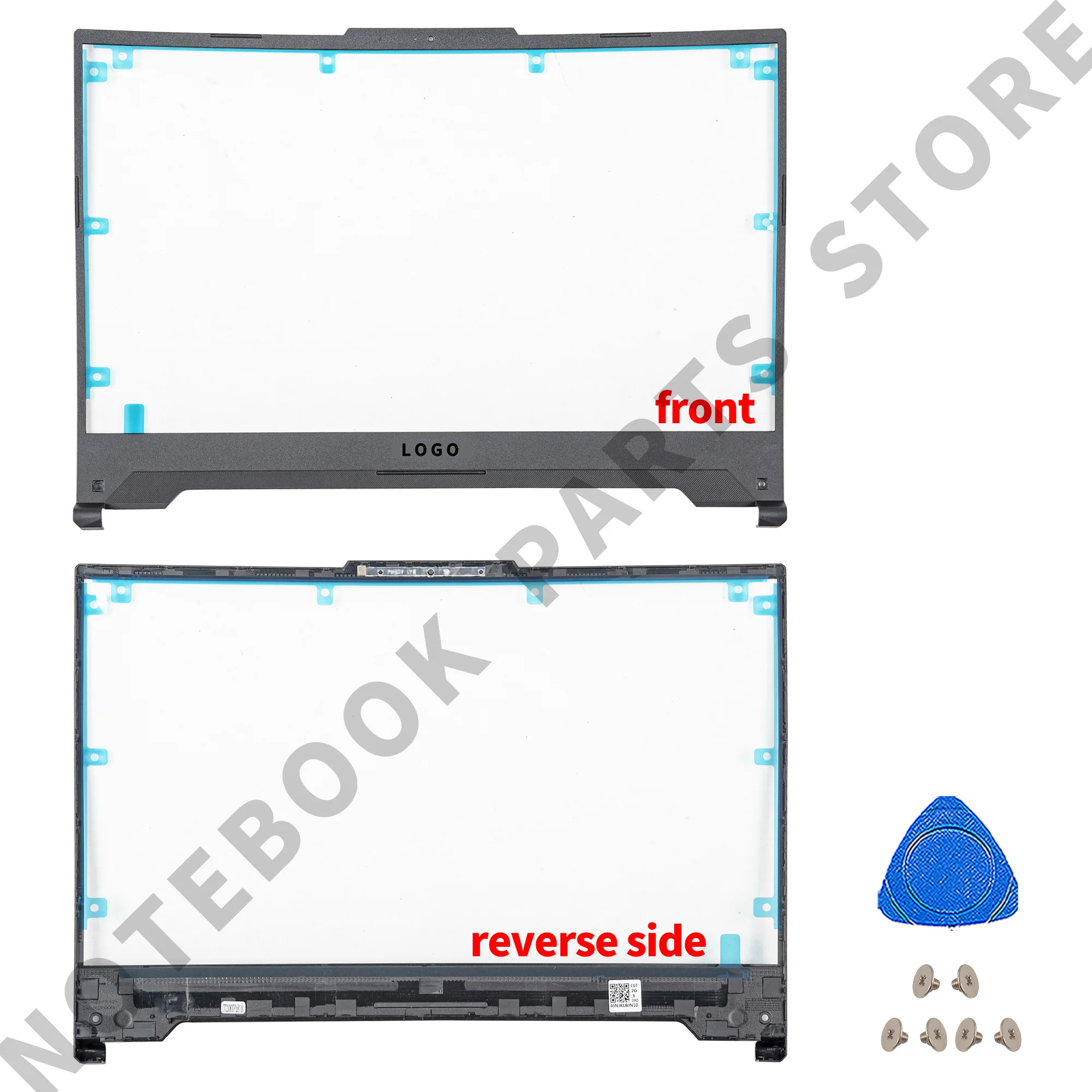 Imagem -03 - Saída de ar em Ambos os Lados para Jogos Tuf Tampa Traseira Lcd Painel Frontal Dobradiças Palmst Fundo F15 Fx507 Fa507z Fa507r