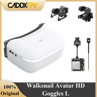 Caddx Walksnail Avatar HD Goggles L 1920x1080 4.5 Inch 4km Distance Head Tracking for RC Cars FPV Drones Fixed-wing Mini 1S Kit