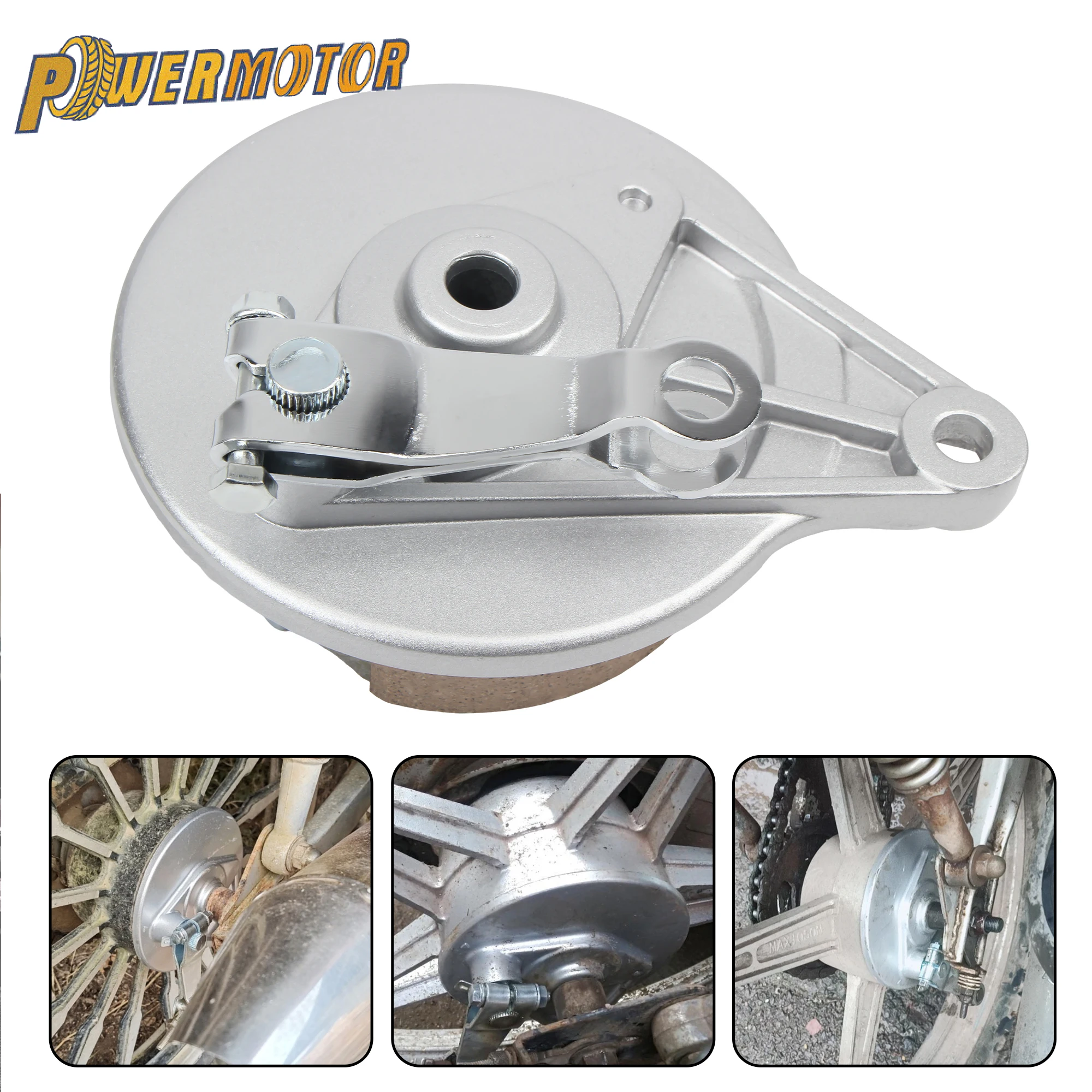 Für Jialing Honda Lifan Loncin JH70 C70 JL70 Super Cub JH 70cc Motorrad Radnaben-Bremsabdeckung Hintere Bremsen Speichen Teile