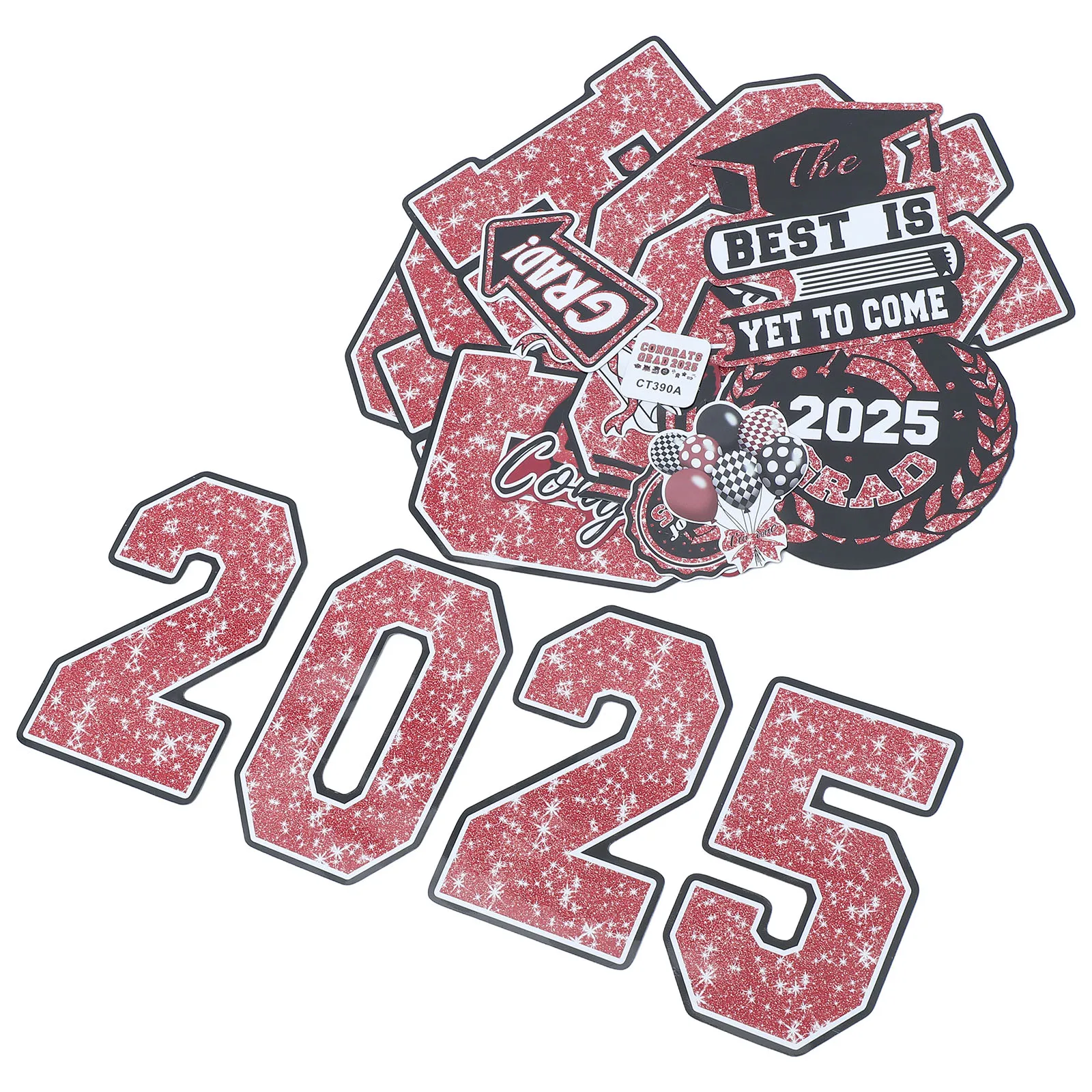 

1 set Graduation Car Stickers PVC Material Fridge Magnets Metal Decor Congrats Keepsakes Party Supplies Refrigerator Stickers