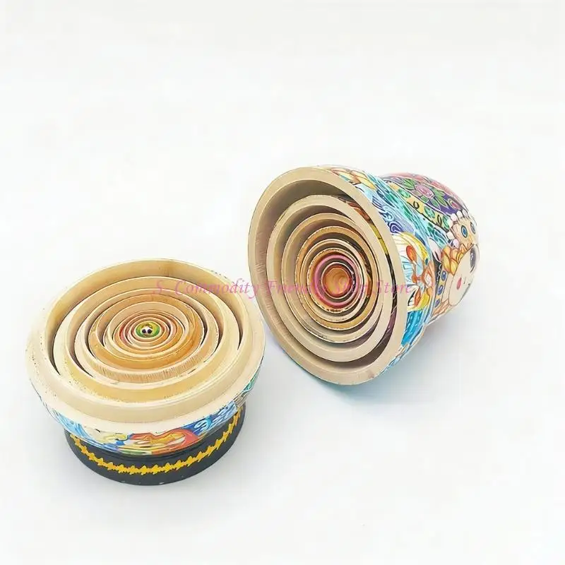 85ae-princess-russian-nesting-dolls-with-10-layers-hand-crafted-for-toddlers-stacking-play-skill-building