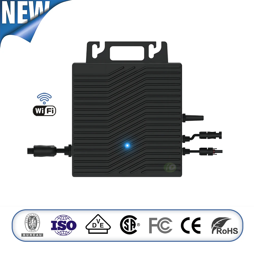 400W 110V 230V MPPT Solar Grid Connected Micro Inverter, built-in WiFi, Can Connect 1/2/3/4 Photovoltaic Modules