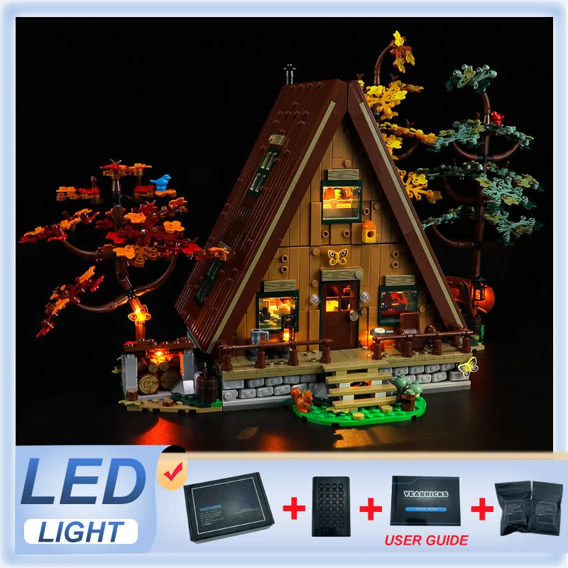 DIY LED Light Kit For LEGO 21338  A-Frame Cabin   (Only LED Light,Without Blocks Model)