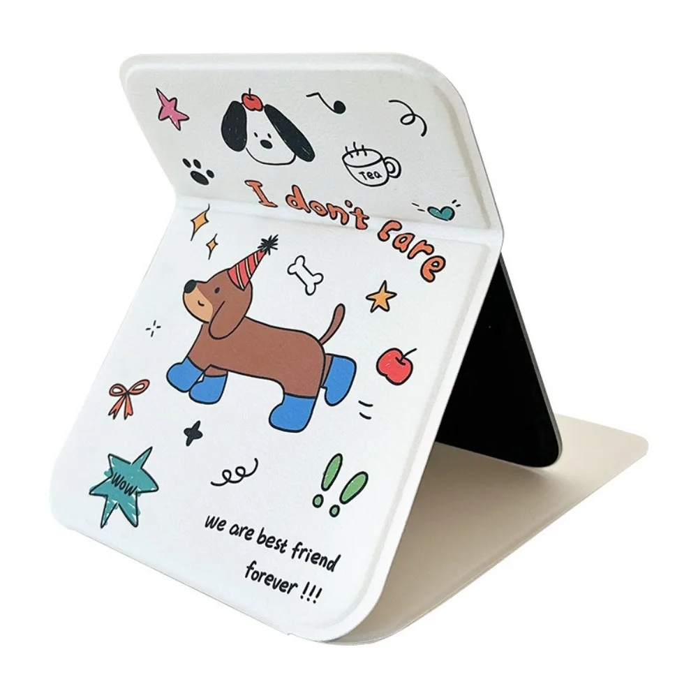 

Cartoon Desktop Makeup Mirror 3D Rabbit Stereo Folding Handheld Makeup Mirror Creative Styling Girl Heart Vanity Mirror