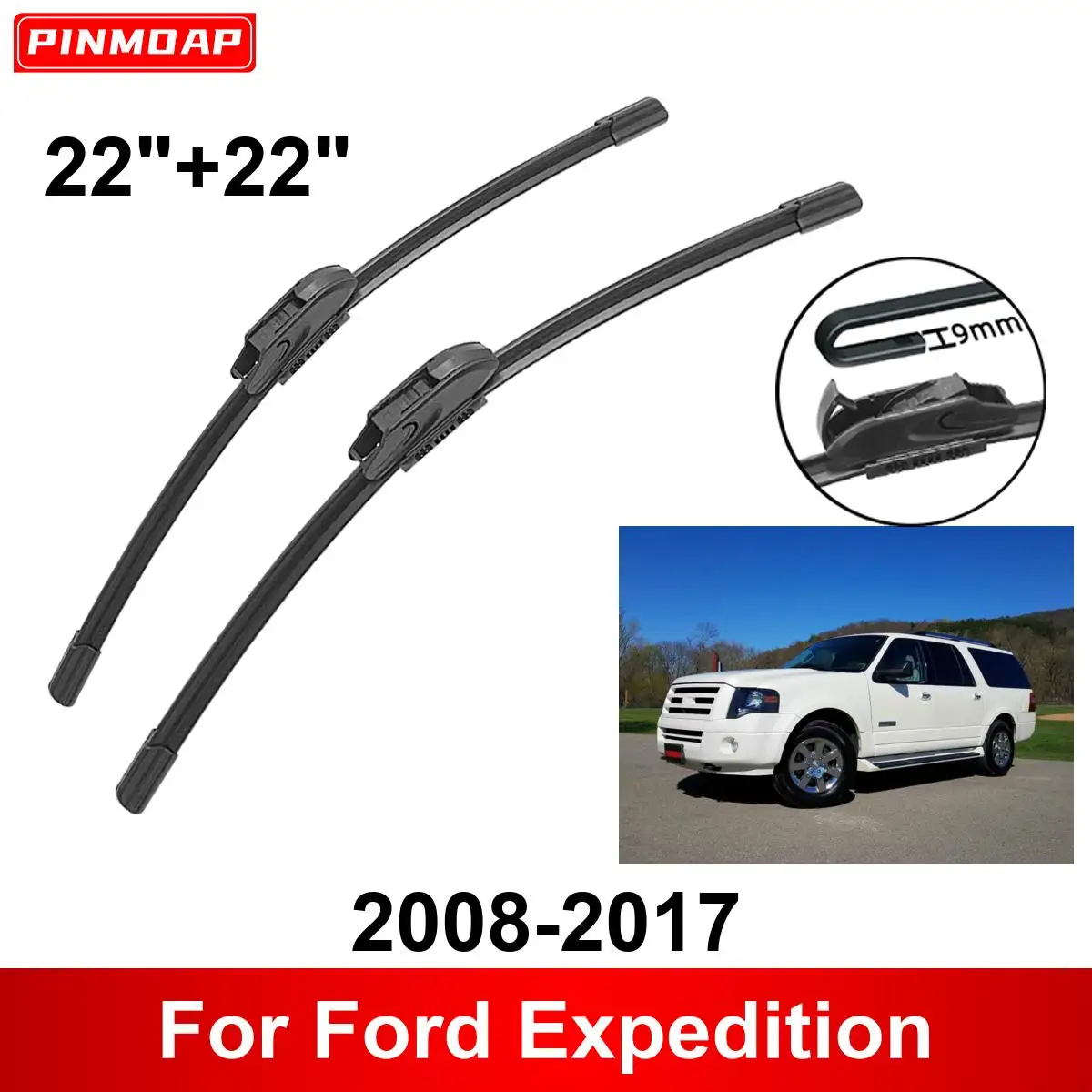 Auto Wischer für Ford Expedition 2008-2017 22 "+ 22" Vorne Hinten Wischer Klingen Pinsel Cutter Zubehör 2013 2014 2015 2016 2017