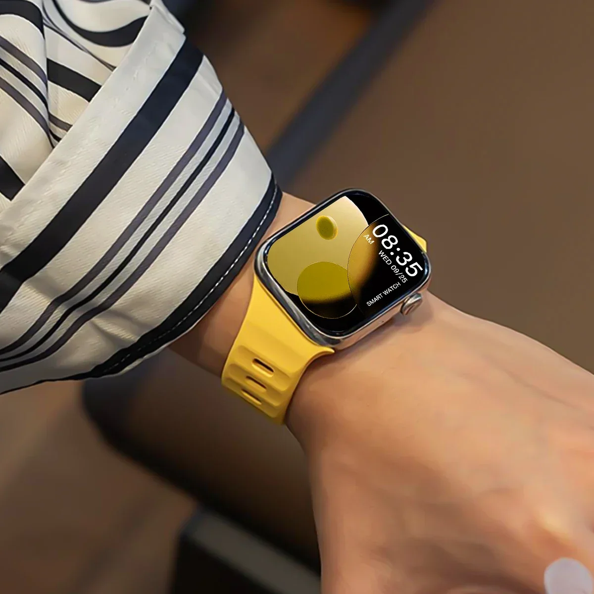 Neues schräges Silikonarmband für Apple Watch Ultra 49mm 40mm 41mm 44mm 45mm 46mm Armband iWatch Serie 11 10 9 8 7 6 SE – Detail 5