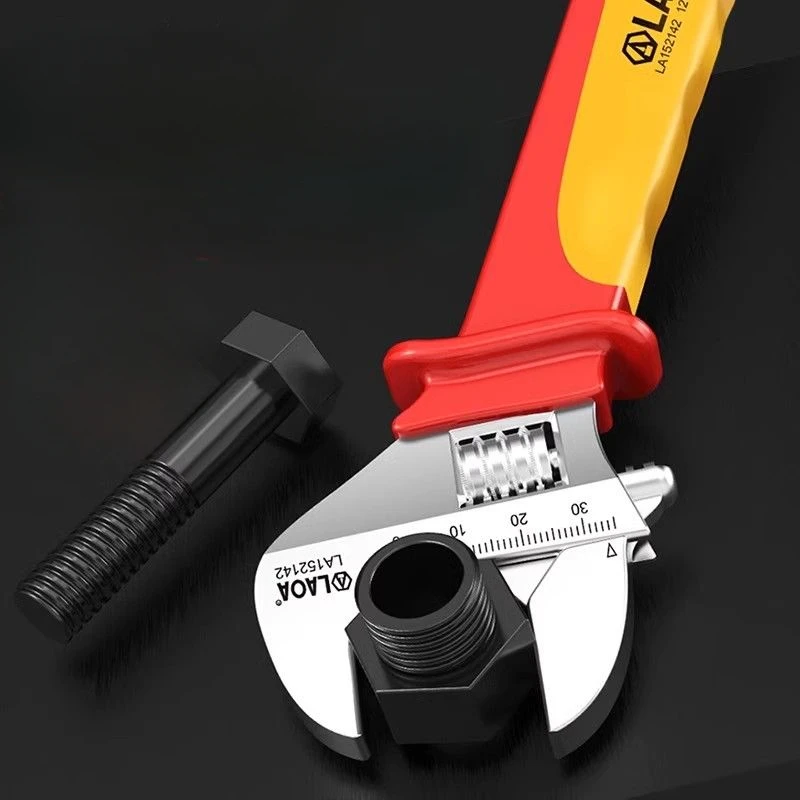 

Insulated Adjustable Wrench Electrician Special Electric Maintenance Trap 1000V High Voltage Wrench Hand Tools