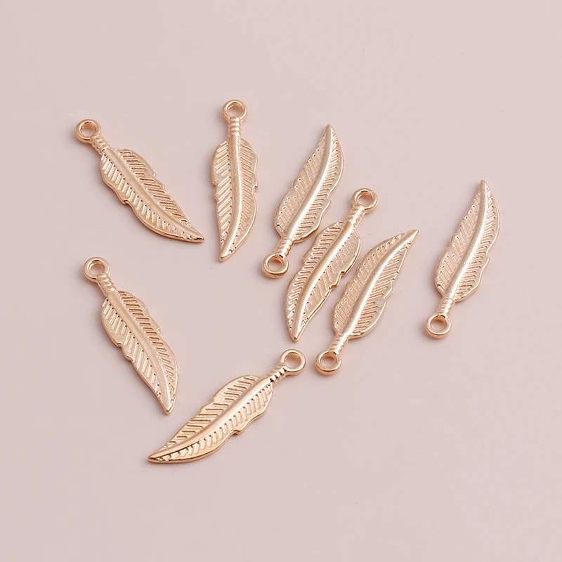 20pcs Vintage Three Leaf Pendants for DIY Bracelets