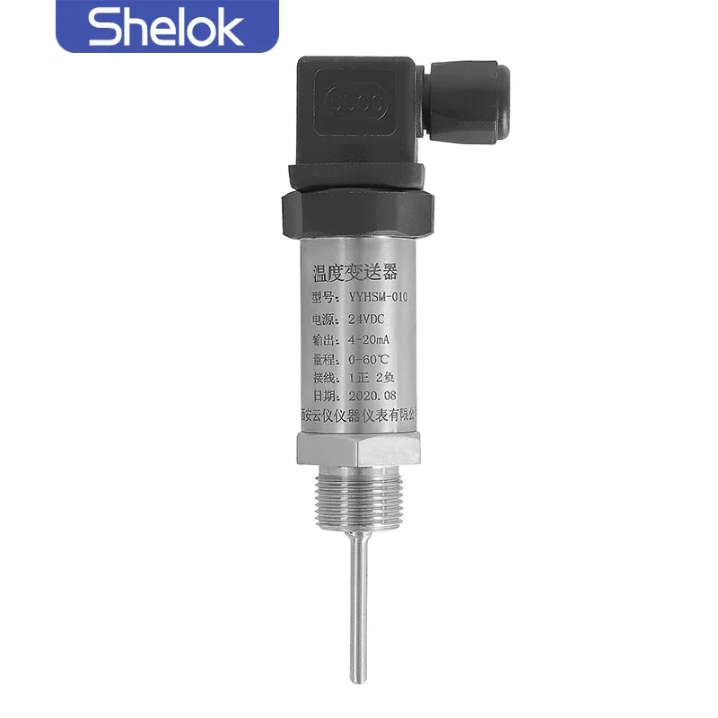 Shelok Water Temperature Sensor 4-20mA Temperature Sensor Piezoresistive RTD PT100 High-Temperature Transducer