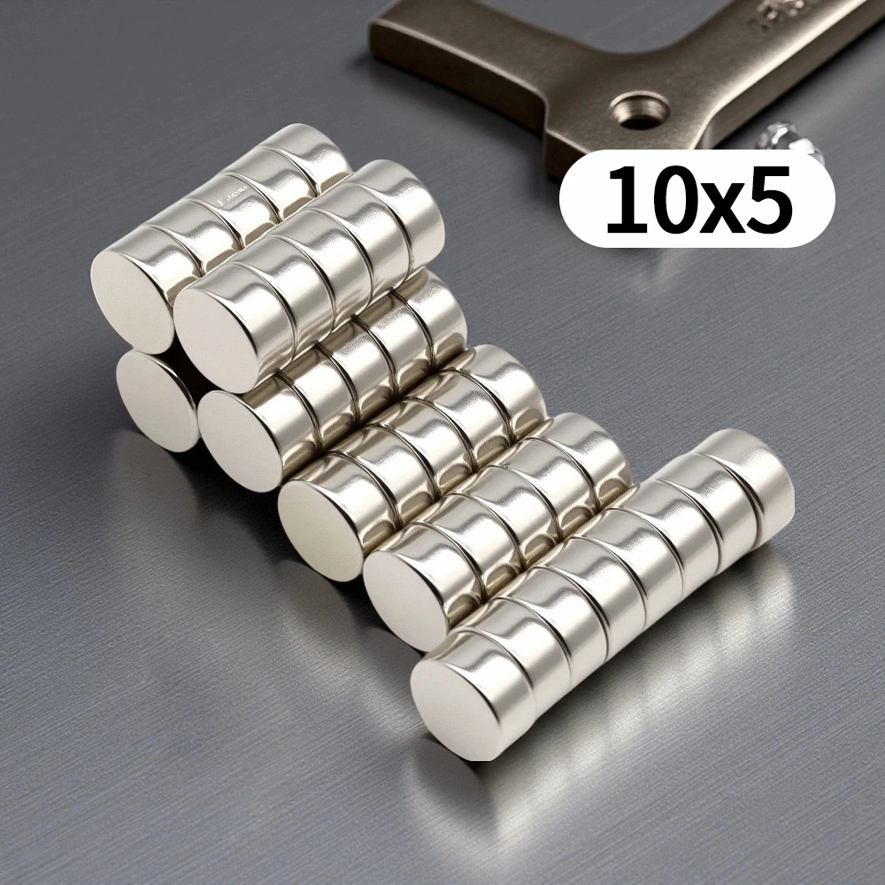 10x5mm Round Neodymium Magnets Small Strong N35 NdFeB Disc Magnets for Fridge DIY Craft Office & Tool Storage