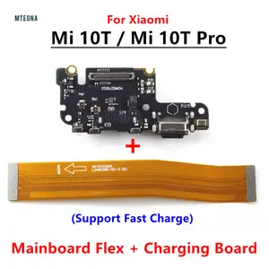Bilashmart Xiaomi Mi 10T 10T Pro 5G USB Charging Port Dock Board SIM Reader Card Slot Main Motherboard Flex Cable Repair Parts