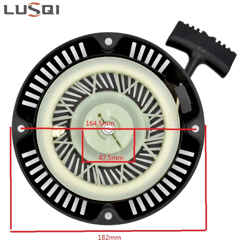 Imagem -02 - Lusqi Recoil Puxar Mão Starter Gasolina Cortador de Escova para 1p60 1p64 Cortador de Grama Motores Começar a Reparar Parte