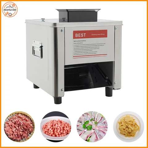 Home Meat Slicer| 2.5mm/10mm Blade Meat Slicer Grinder| Multifunction Electric Meat Cutting Machine