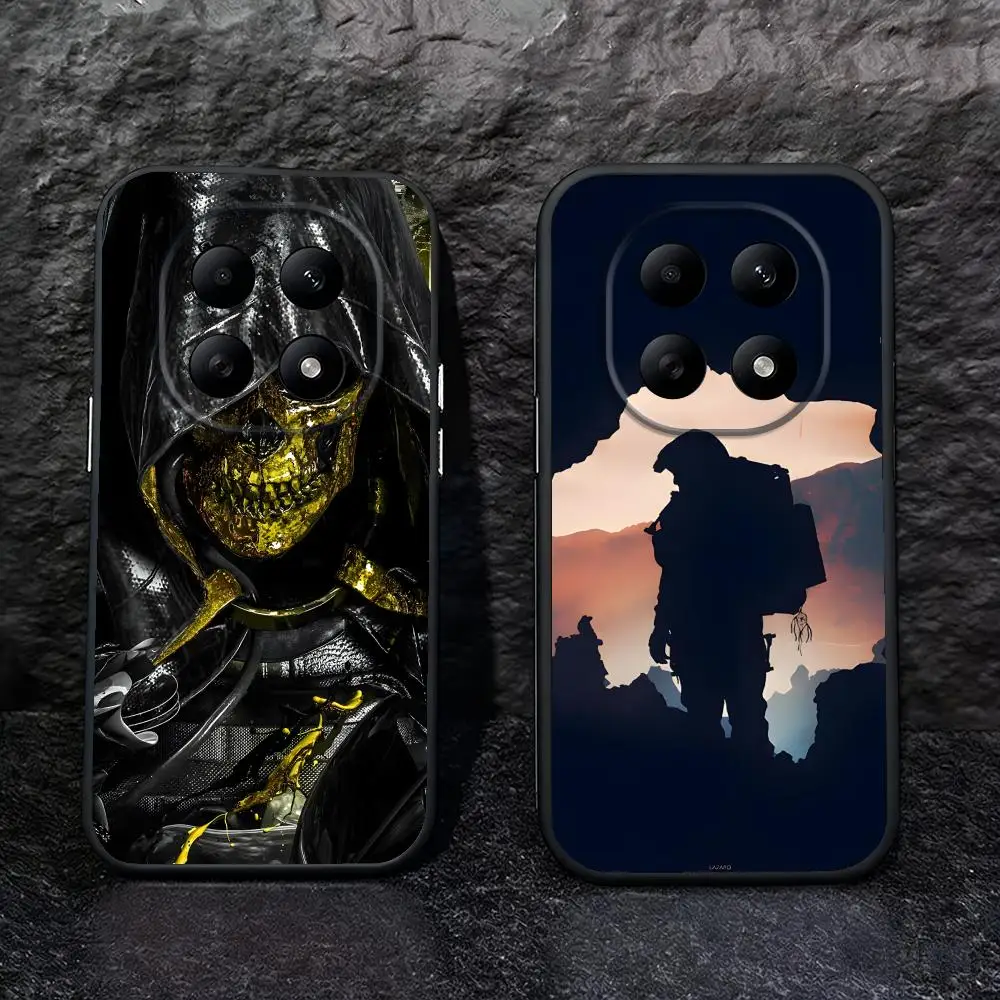 Coque de téléphone souple noire pour Redmi Note15 11 12 13 14Pro Plus S 5G 14C A3, jeu populaire Death Stranding
