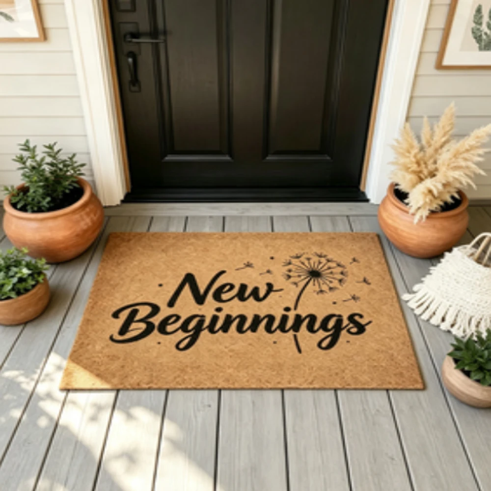 

Personalized Text Welcome Mat Custom Doormat Non Slip Entrance Mat Housewarming Gift Family Name Porch Decor Gift For Friends