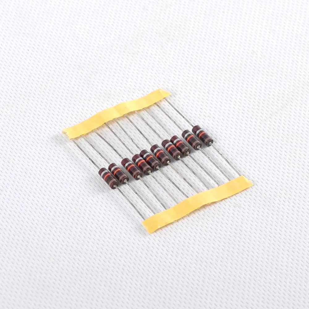 100pcs Carbon Composition Vintage Resistor 0.5W 10K Ohm