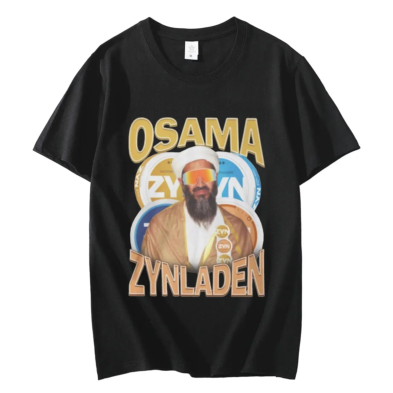 Osama Zynladen Graphic T Shirts Fashion Trend Vintage Clothing Short Sleeve T-shirt Unisex 100% Cotton Oversized O-Neck T-shirts