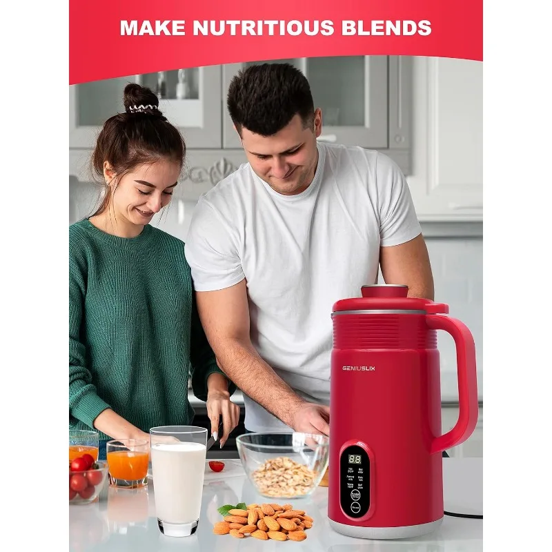 Nut Milk Maker Machine for Homemade, Plant-Based Milk with Auto Clean & Temperature Control Soy Milk Maker, Non-Dairy Beverages