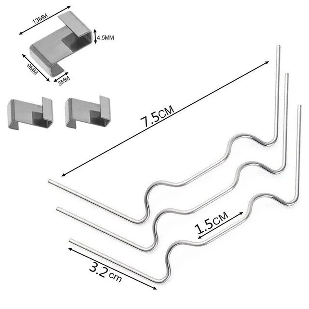50 Greenhouse Glass W Clip Stainless Steel Glazing Fasteners Garden Windproof Panel Fixing Clamps Horticultural Tools