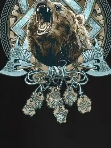 

Russia National Symbol Bear and Slavic Charms T-Shirt 100% Cotton O-Neck Summer Short Sleeve Casual Mens T-shirt Size S-3XL