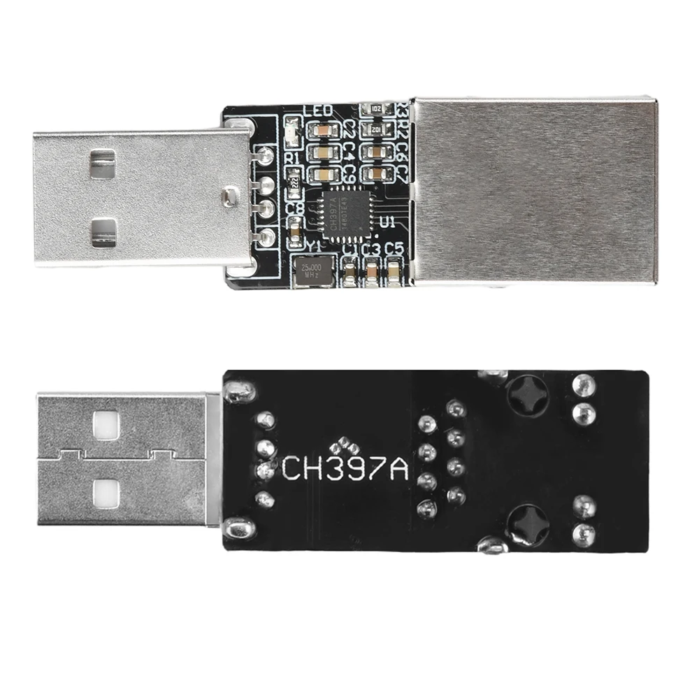 USB-zu-RJ45-Ethernet-Schnittstellenmodul CH397A Modul Typ-C/USB/Pin-Schnittstelle mit eingebautem RISC-V-Prozessor für USB2.1 IEEE802.3 – Detail 11