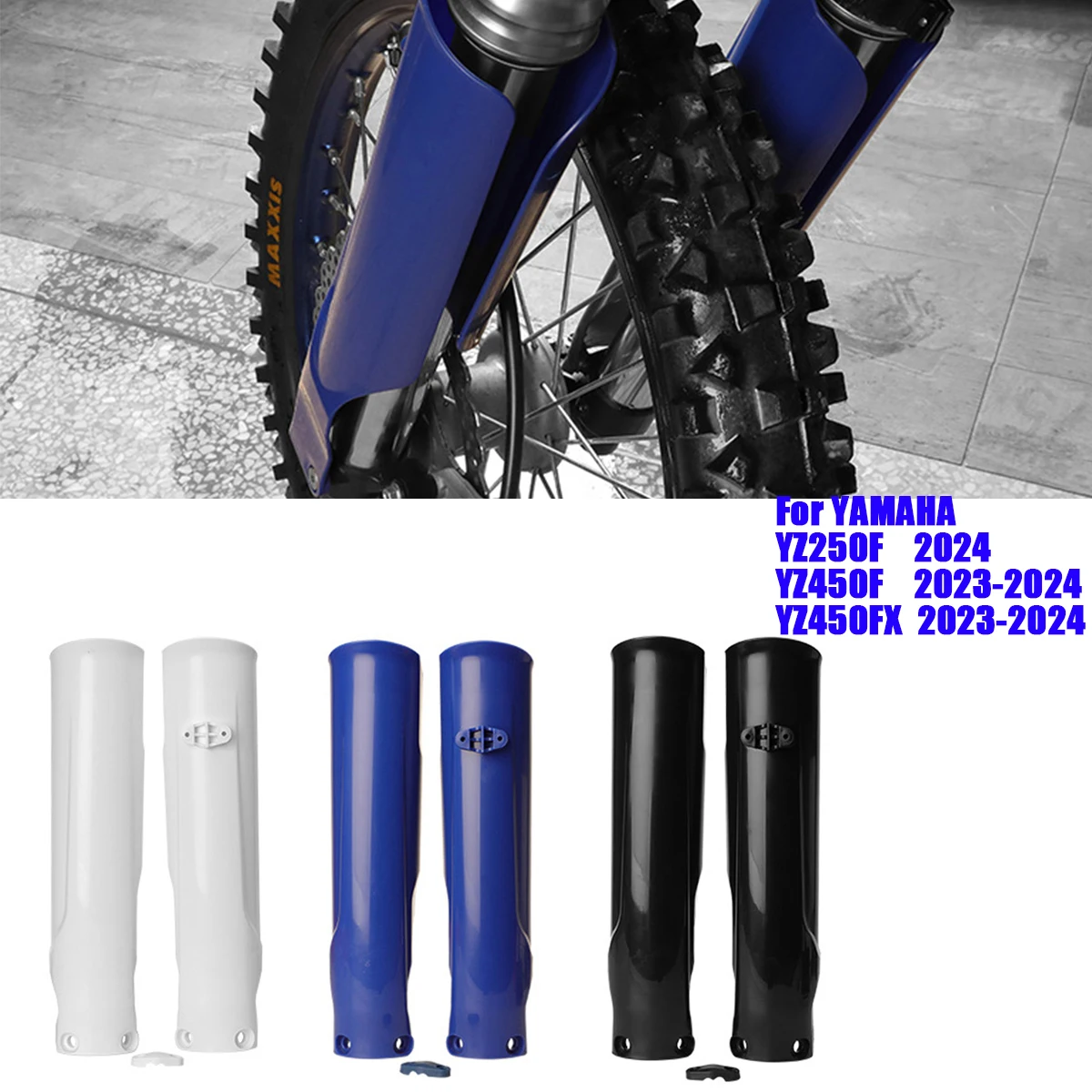 New Motorcycle Fork Cover Shock Absorber Guard Protector For YAMAHA YZ250F YZ450F YZ450FX YZF 250 450 2023 2024 Motocross Parts