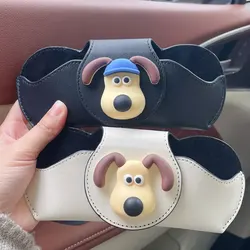 Cartoon Dog Car Sunglasses Holder - Easy Access, Scratch-Free & Stylish Organizer for Women Glasses Case Car Accessories