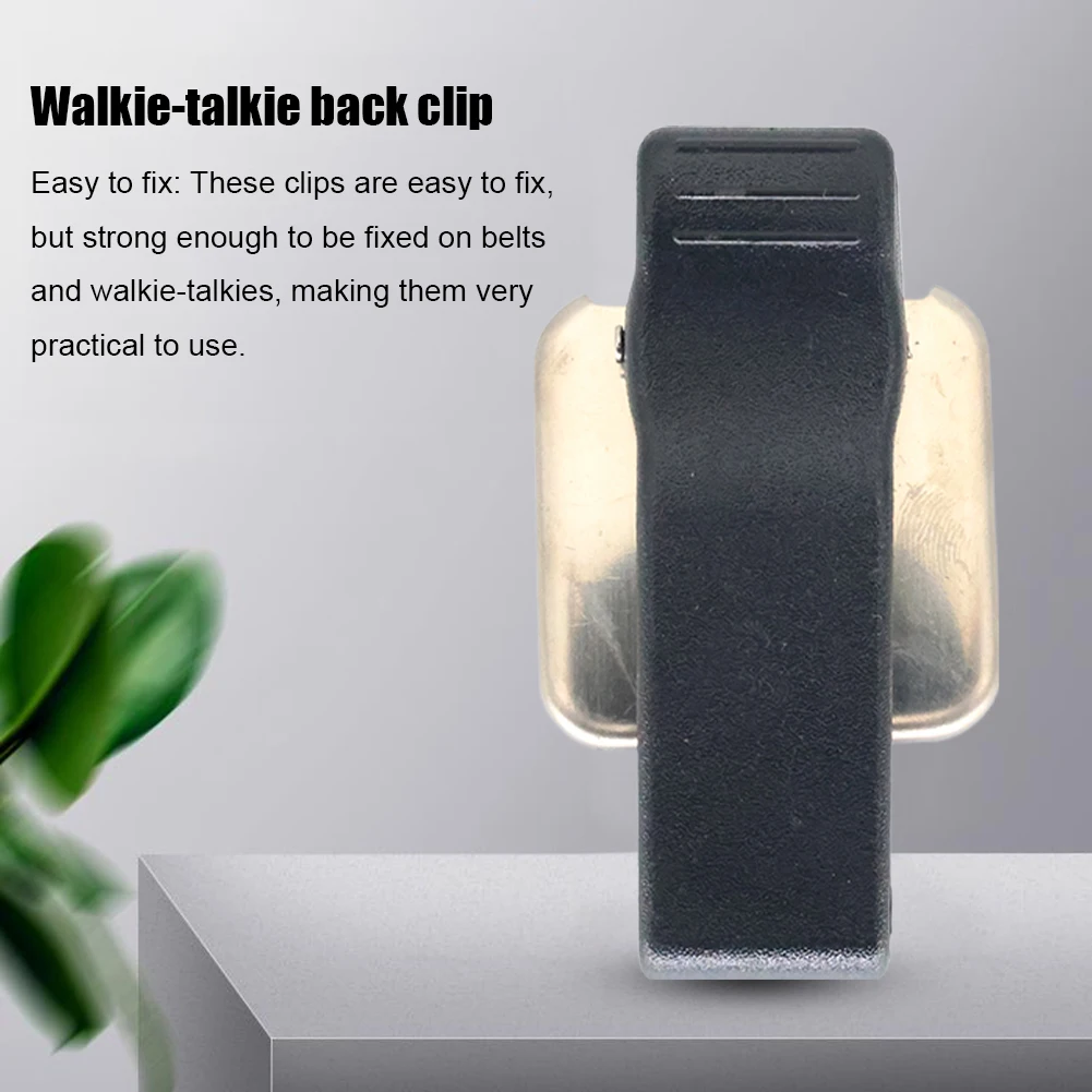 2ชิ้นคลิปหนีบเข็มขัดแบตเตอรี่ทอล์คกี้แคลมป์หนีบเอวสำหรับโมโตโรล่า PMNN4440วิทยุสองทาง