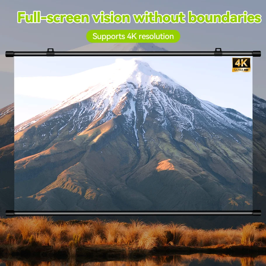 

Экран проектора, металлический серый антисветовой светоотражающий экран для домашнего кинотеатра, наружный/внутренний киноэкран