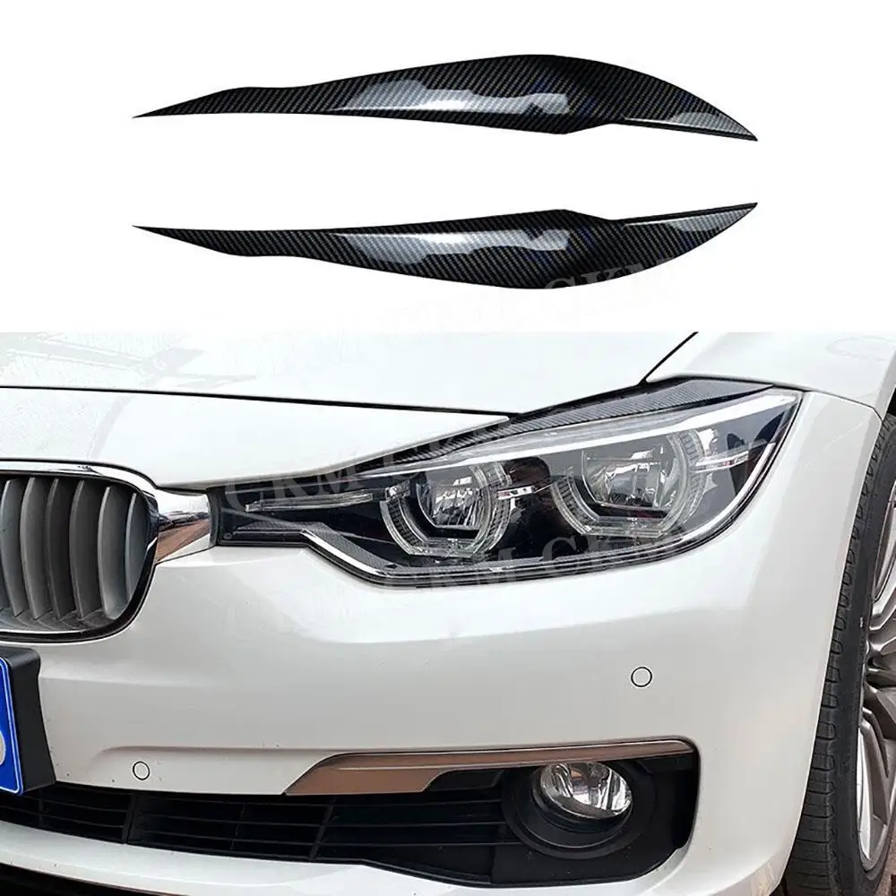 

ABS Car Front Headlight Lamp Eyelids Eyebrows Trims for BMW 3 Series F30 F31 318i 320i 2012-2018 Body Kits Accessories