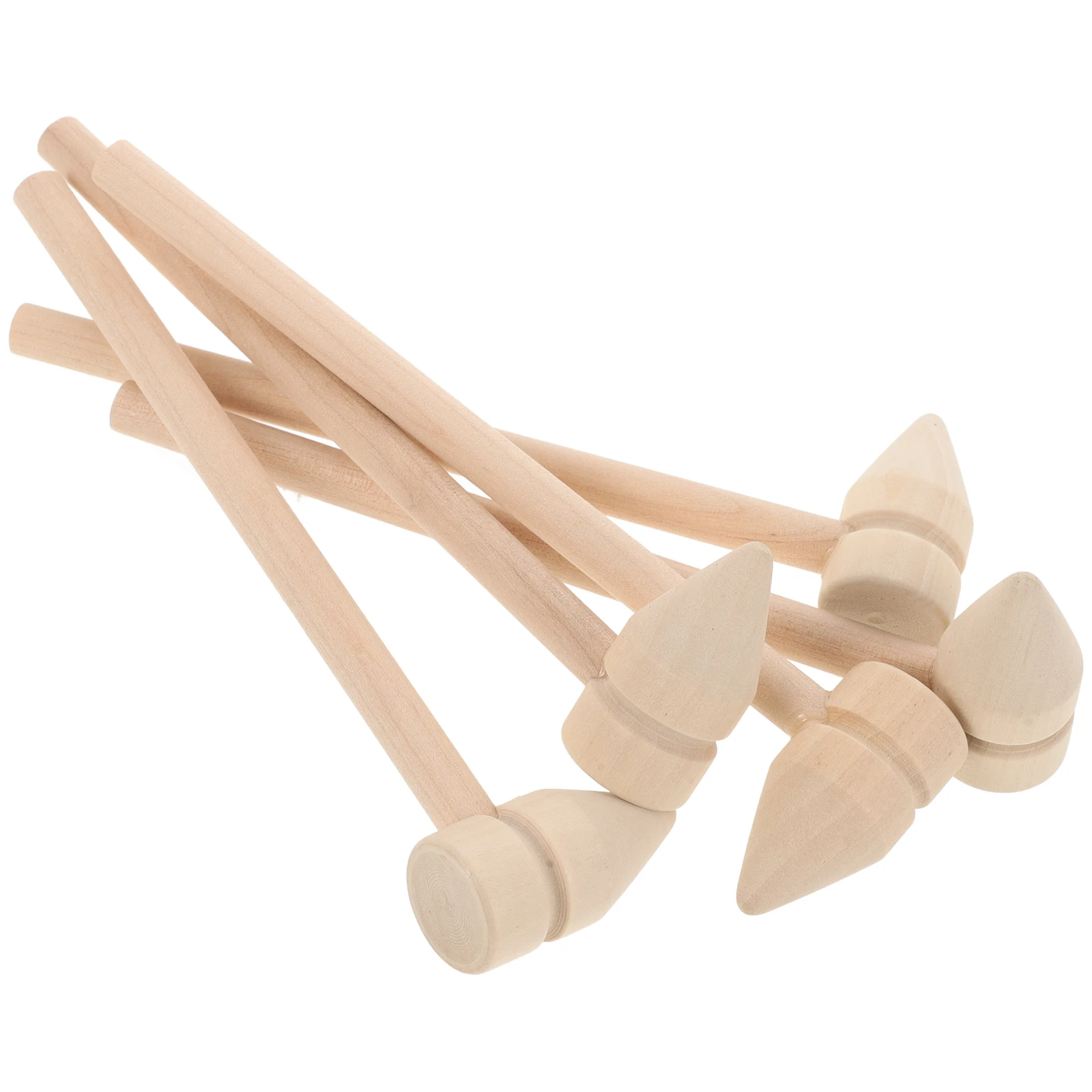 

5pcs Wooden Hammer Mini Mallet For Kids Small Hammering Tool Portable Pounding Game Hand Training Exercise Tool Kids Activity