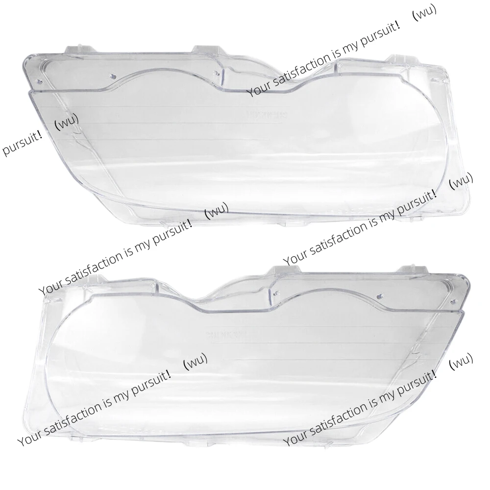 

2pcs Front Headlight Lens Covers For BMW E46 3-Series 2DR 1999-2003 M3 Pre-facelift 2001-2006 63126929565 63126929566
