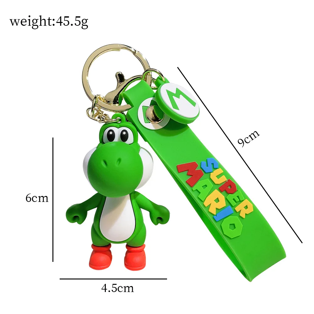 

**Super Mario Keychain Mario Bros Luigi Toad Yoshi Bowser Action Figure Model AccesoriosPVC Cartoon Bag Doll Pendant Toys Gift