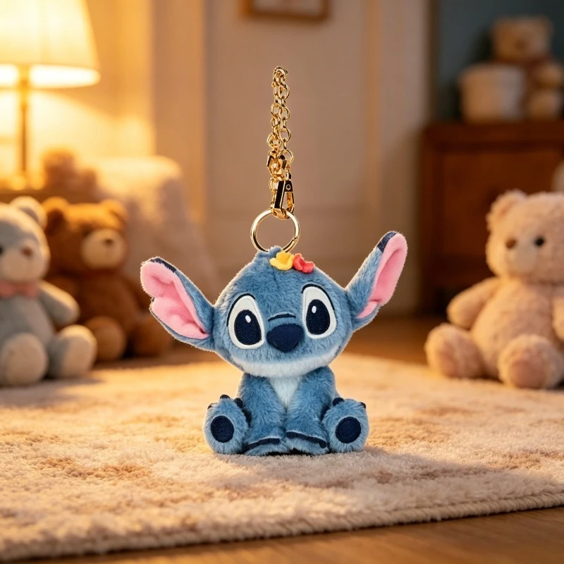 

12cm/4.72in Disney Stitch Cotton Plush Doll Kawaii Stuffed Toy Decorative Dolls Birthday Girl Gift Collectible Anime Peripherals