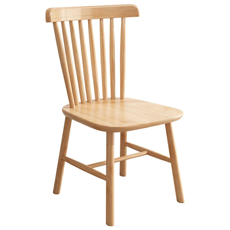 

Nordic solid wood dining chair, backrest home, sofa living room dining table chair, study modern and simple