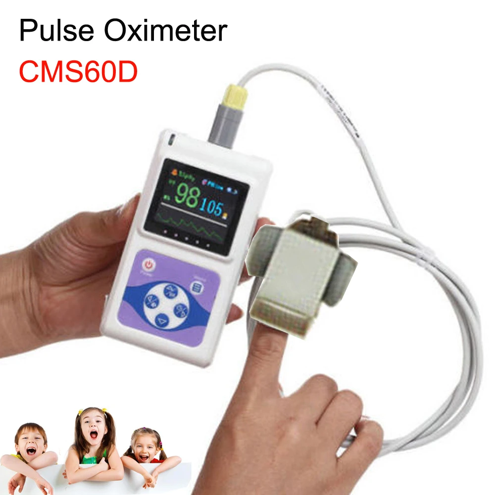 Veterinary VET Pets Pulse Oximeter Oxygen Saturation Monitor SPO2 Pulse Rate Handheld Type Big Screen Accurate Display