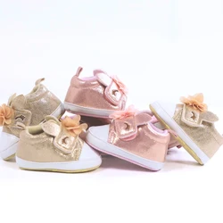 Cute Cartoon Comfortable Sneakers For Baby Girls, Lightweight Non Slip Shoes For Indoor Outdoor Walking, Spring And Autumn