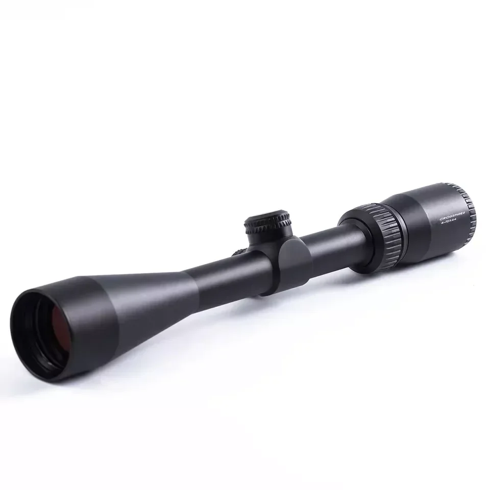 Original crossfire óptica ii 4-12x44 caça riflescope mort-hold bdc moa retículo de visão óptica 1 Polegada/25mm tubo