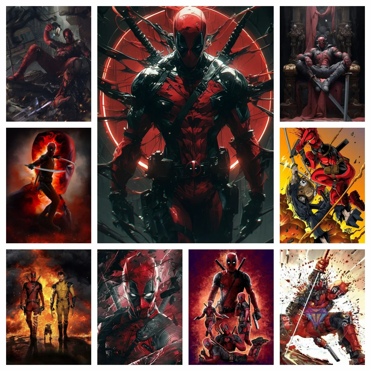 

Дэдпул Росомаха Marvel 5D DIY набор алмазной живописи Алмазная вышивка крестиком подарок ручной работы ремесла домашний декор